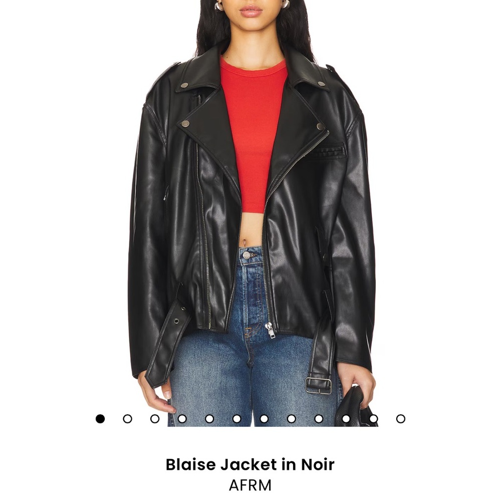 AFRM Women's Noir Leather Jacket